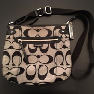 COACH Black and Gray Crossbody Purse